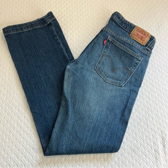 Levi's Denim - Levi's Low Slim Boot Cut Jeans 545 - Size 6M - Medium Dark Wash
